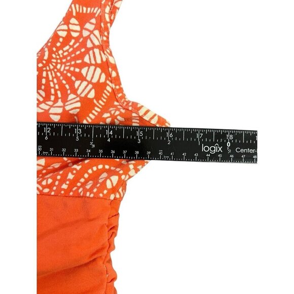Patagonia Dress Womens Med Orange Margot Organic Cotton Floral Sun Tank Mandala - Picture 7 of 9
